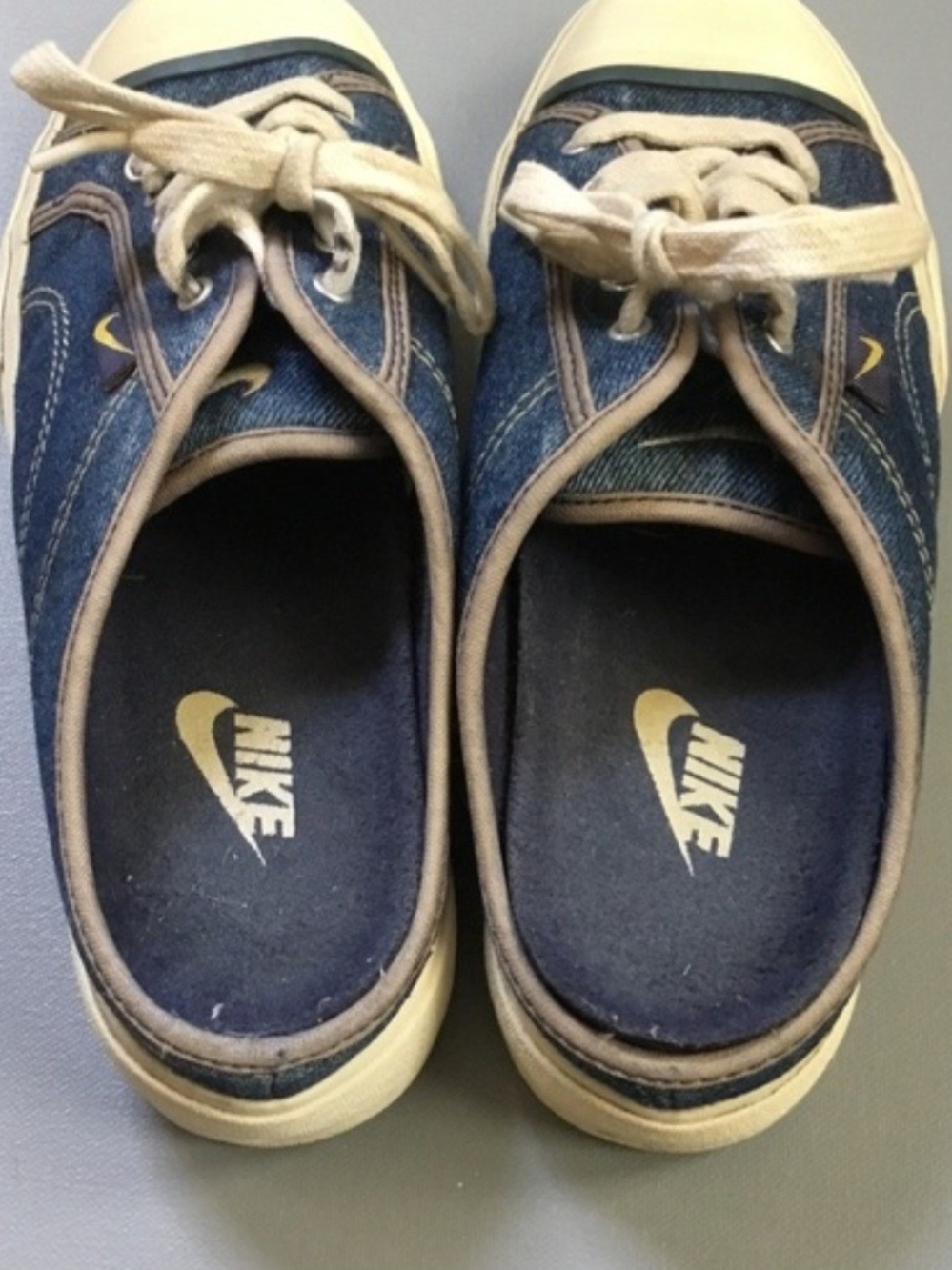 Nike Women’s Denim Slip-On Hermosa Mules Sz 8 - Picture 6 of 9